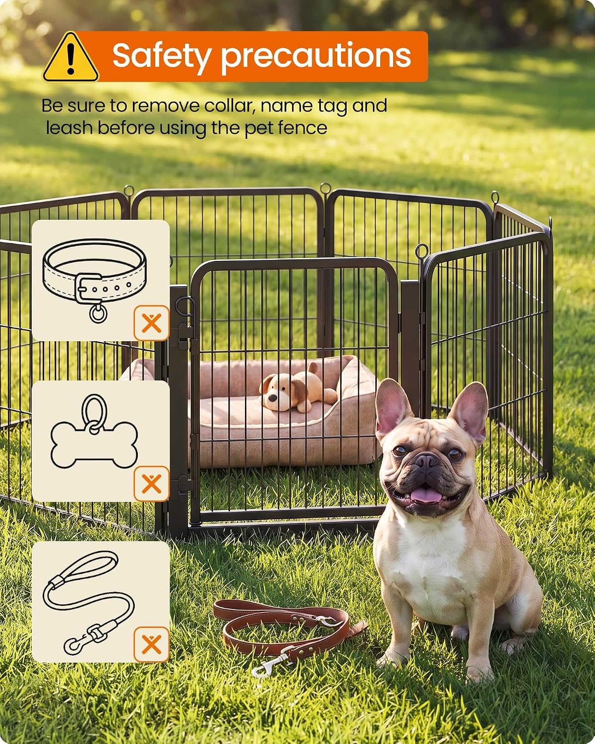 image:imageFeandrea Dog Playpen Cover 55 x 55 x 04 Inch Papaya OrangeInk Black